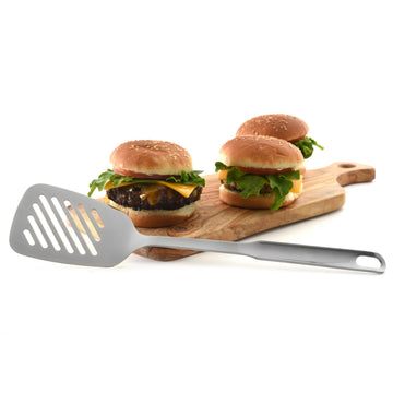 Slotted Stainless Steel Turner by Norpro – 13.5in/34cm, Stainless Steel, Silver, Model 1142