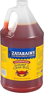 Zatarain's Concentrated Shrimp & Crab Boil, 1 gal - One Gallon Bulk Container of Liquid Crab Boil to Add Flavor to Seafood, Potatoes, Corn, Vegetables and More