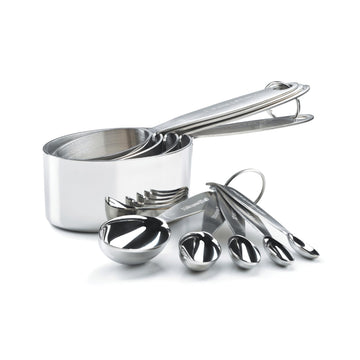Measuring Cup & Spoon Set SS by Cuisipro – Medium, 0.24 liters_per_day, Stainless Steel, Model 747143