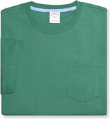 Brooks Brothers Men's Cotton Pocket Crewneck T-Shirt (Large, Green)