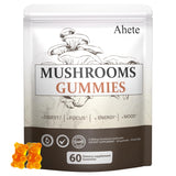 Mushroom Gummies 2500mg with Ashwagandha 250mg by Ahete – 60 Count (Pack of 1)