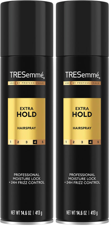 Extra Hold Hairspray | 14.6 Oz | Pack of by TRESemmé – 14.6 Ounce (Pack of 2), Blanco, Pack of 2, Model 277614