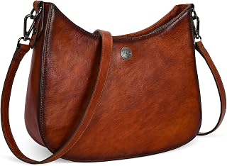 Iswee Shoulder Crescent Bag Crossbody Genuine Leather Purses for Women Handbags Trendy Satchel Designer Half Moon Pocketbooks