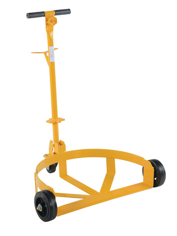Steel Low Profile Drum Dolly with Mold On Rubber Casters 21-5/8 In. x 31-5/8 In. x 37-5/8 In. 1000 Lb. Capacity Yellow by Vestil – 1, Alloy Steel, Yellow, Model LO-DC-MR
