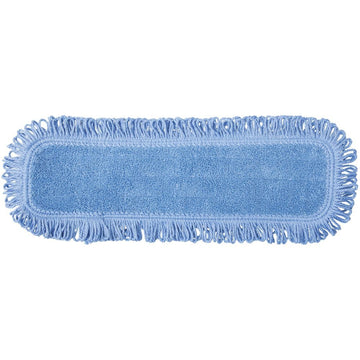Microfiber Dry Mop Blue - 18" L x 5" W by HUBERT – Microfiber, Blue, Pack of 3, Model AMM18HDBD