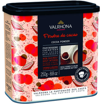 Cocoa Powder - 100% Pure Cocoa - 0.25 Kilo by VALRHONA – 8.82 Ounce (Pack of 1)