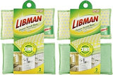 Libman 336 Power Scrub Dots Kitchen and Bath Sponge - 2 PACK (4 Sponges)