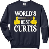 Curtis Surname Team Family Last Name World's Best Curtis Comfort Colors Adult Sweatshirt