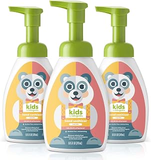 BabyGanics Kids Foaming Pump Hand Sanitizer, Alcohol Free, Cupcake, Kills 99.9% of Common Bacteria, Moisturizing, 8.45 Fl Oz (Pack of 3)