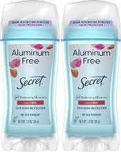 Secret Aluminum Free Deodorant for Women, Rose, 2.4 oz (Pack of 2)