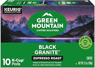 Green Mountain Coffee Roasters Black Granite, Keurig Single Serve K-Cup Pods, Espresso Style Dark Roast, 96 Count