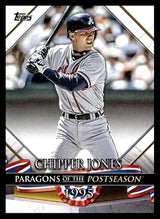 2022 Topps Update Series 3 Baseball Paragons of the Postseason #PP-16 Chipper Jones Atlanta Braves Official MLB Trading Card (Stock Photo, Near Mint to Mint Condition)