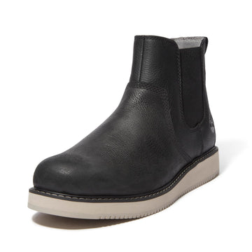 Men's Redwood Edge Essential Chelsea Boot by Timberland – 12, Leather, Black Full Grain