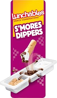 Lunchables mores Dippers Snack Pack with Honey Graham Sticks (Milk Chocolate Chips & Marshmallow Creme, 12 ct Pack, 2.3 oz Trays)