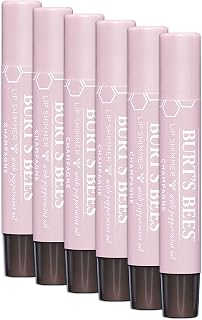 Burt's Bees Lip Shimmer, Champagne 0.09 oz (Pack of 6)
