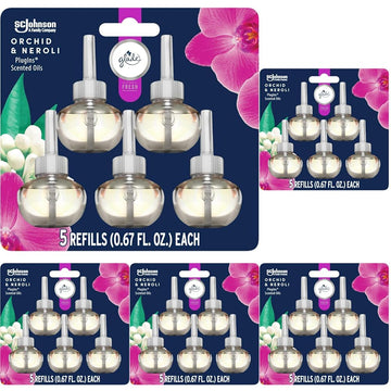 PlugIns Refills Air Freshener by Glade – 3.35 Fl Oz (Pack of 5), N / a, Pack of 5, Model 367057