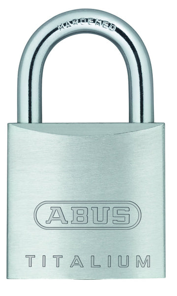 64TI/25 Titalium™ Aluminum Alloy Padlock Keyed Different - Nano Protect Steel Shackle by ABUS – Aluminum, Model 65975