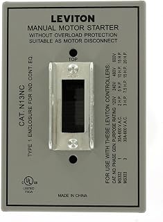 Leviton GY Type 1 Enclosure (for 30 Amp Motor Controller), N13NC-DS, Gray