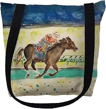 Betsydrake TY109G 18 x 18 in. Derby Winner Tote Bag - Large Black