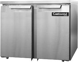 DLF36-SS-U Designer Line Two Section Undercounter Freezer, 36" W, Full Stainless