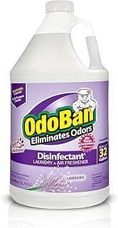 OdoBan Disinfectant Concentrate and Odor Eliminator, Made in the USA, Lavender Scent, 1 Gallon