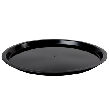 Polypropylene High Rim Platter by Reform – 18", Black, Model HR18PP.BK