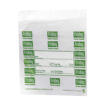 DayMark - -65 x 7 Saddlepack Friday Trilingual Portion Bag by DayMark Safety Systems – One Size, Clear, Model 112382
