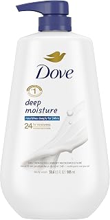 Dove Cucumber Green Tea Beauty Bar 14 Bars 3.75oz Each & Deep Moisture Body Wash 30.6oz Dry Skin