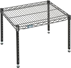 Nexel Black Epoxy Wire Dunnage Rack, 30"W x 18"D x 14"H