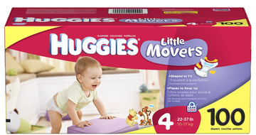 Little Movers Diapers by HUGGIES – Size 4