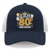 ITIS MYGRANDA'S 80ith Birthday Hat Trucker Hat Men Dad Hat Funny Birthday Gifts