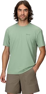MARMOT Men's Air Exchange UPF 50 Short Sleeve Crew Neck Shirt - Breathable, Moisture Wicking