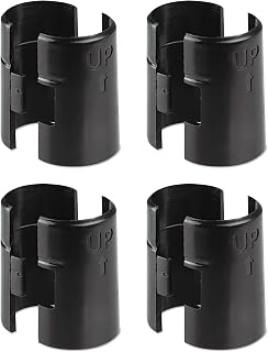 (ALEAU) Alera ALE Wire Shelving Shelf Lock, Plastic, Black (Pack of 4 Clips)