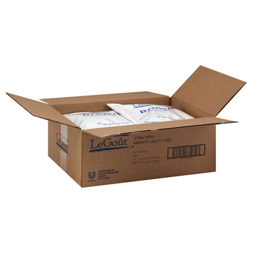 Brown Gravy Mix 16 Ounce -- 8 Case by Legout – Single Unit (10.06" x 13.56" x 5.56"), Pack of 8, Model 75893