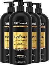 TRESemmé Rich Moisture Hydrating Shampoo for Dry Hair 39 oz 4 ct | Moisturizing for frizz-prone hair, Restores damaged hair, Moisturizes & detangles, Adds shine, with Heat protection system