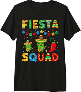 Funny Cinco De Mayo Fiesta Squad Mexican Matching Premium Tri-Blend T-Shirt