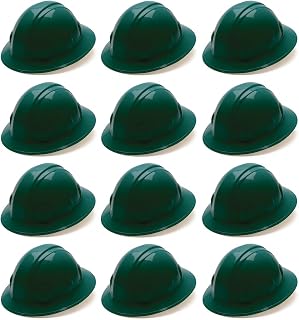Pyramex HP24135 Full Brim Hard Hat 4 Point Ratchet Suspension - Green