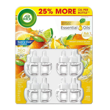 Bright Citrus Splash Essential Scented Oils by Air Wick – 0.85 Fl Oz (Pack of 8), Multicolor, Pack of 8, Model 4336212685
