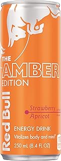 Red Bull Energy Drink, Strawberry Apricot, Amber Edition