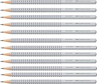 Faber-Castell 205044 - Bleistift Grip 2001, Härtegrad HB, 12 Stück