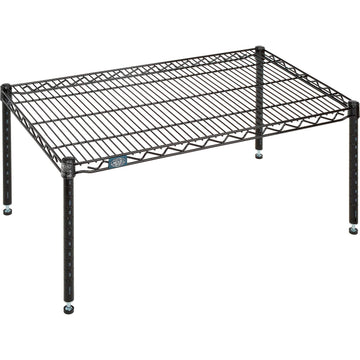 Black Epoxy Wire Dunnage Rack by Nexel – Wire, Black, Model P2136B