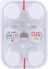 Handi Foil, Muffin Pans with Lids and Bake Cups, 1 EA