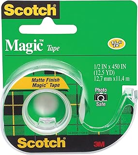 Scotch Magic Tape, 1/2 x 450 Inch (104), Green