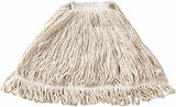 Rubbermaid Commercial Products Super Stitch Large 24 OZ Blend Wet Mop, 1" Headband, White, for General Purpose Cleaning of Hard Floors Including Hardwood/Tile/Concrete