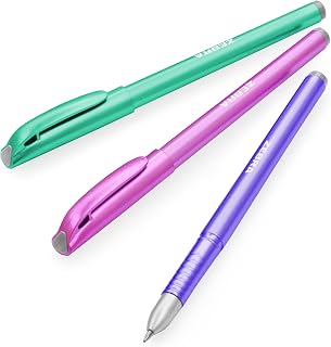 Zebra Technologies Zebra ZGE Gel Ink Stick Pens - Metallic Barrel - 0.7mm - Metallic Set - Green, Pink, Violet - Pack of 3
