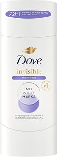 Dove Advanced Care Antiperspirant Deodorant Stick Sheer Fresh for Soft, Resilient Skin, with No White Marks & 72-Hour Sweat & Odor Protection, 2.6 oz