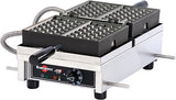 Krampouz Commercial Belgian Waffle Maker, Rotating, 208V | 4x7 180° rotating, 1352-1800W, thermostat 50-300°C, stainless frame, NSF & cETLus certified