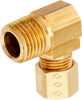 BrassCraft 69-4-4X 1/4 OD by 1/4-Inch Male Elbow Lead-Free, Rough Brass