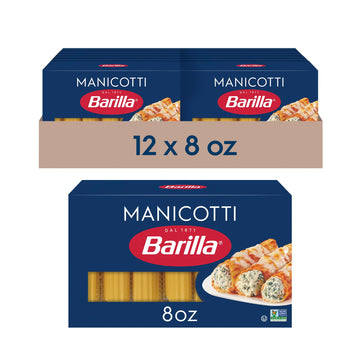 Manicotti Pasta by Barilla – 8 Ounce (Pack of 12), Pack of 12, Model ASINPPOTLMCM2468