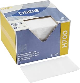 Dixie H700 Disposable Foodservice Towel by GP PRO (Georgia-Pacific), 29426, White, 150 Wipers/Box